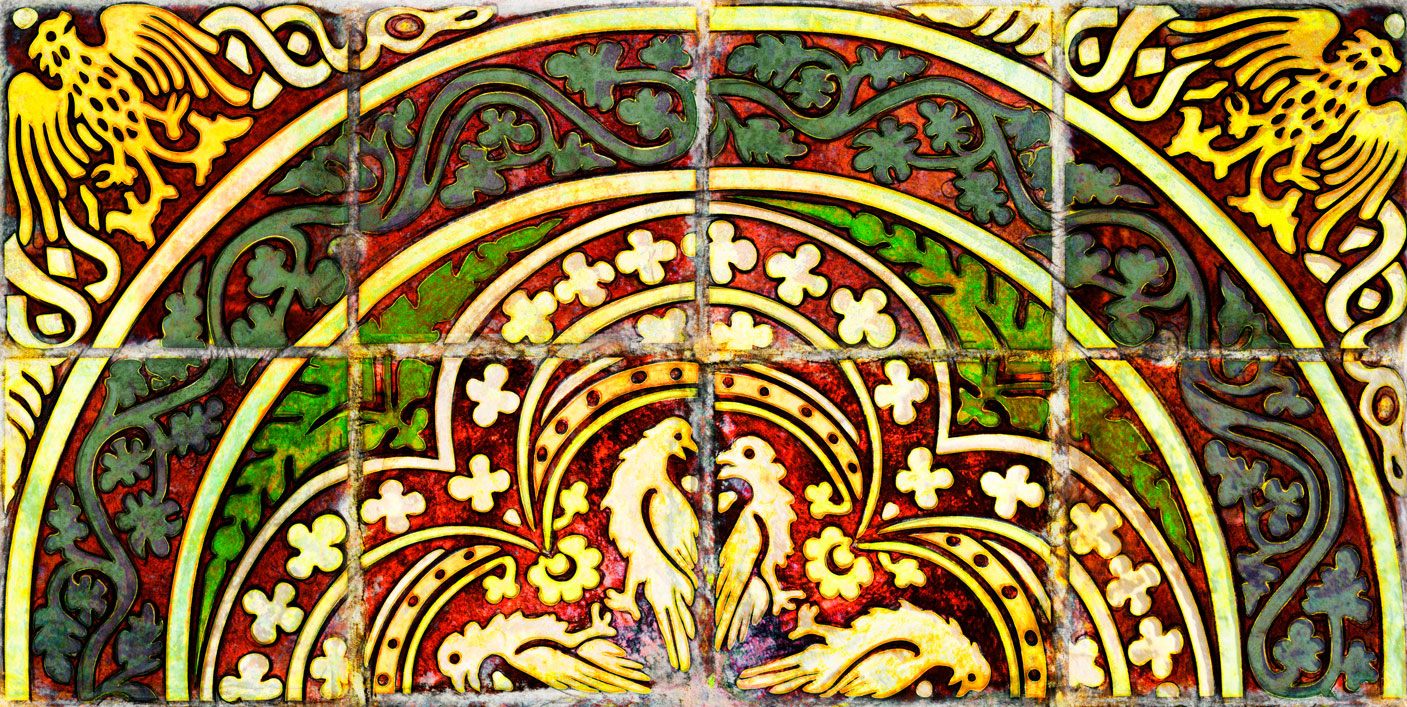 Medieval tile patterns by Martin Crampin